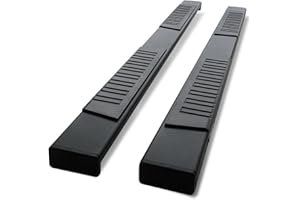 LAX Aluminum Running Boards, 6'' Extra Wide Pickup Truck Side Steps, Nerf Bar, for 2019-2025 Ram 1500 New Body Crew Cab, Flat