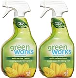 Green Works All-Purpose Cleaner - 98% Naturally Derived - Original , Pack of Two, 64 oz Total