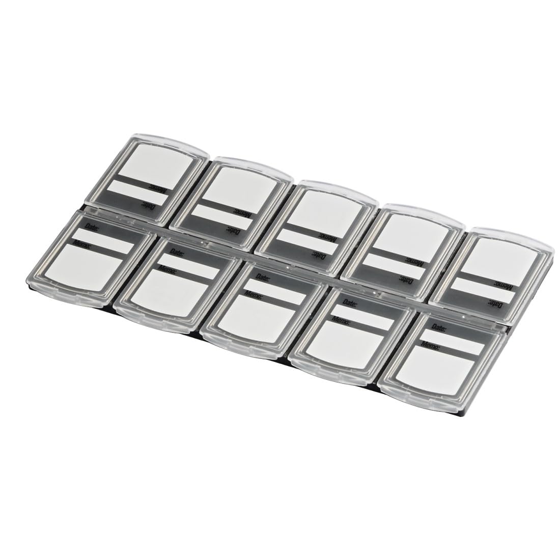 Hama 95985 | Memory Card Box for Storage Media 10 | Transparent