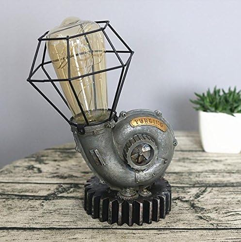 TIMTOM,Retro Coffee Shop Table Lamp Vintage Desk Lamp Dimmable Bedroom Bar Table Light Desk Light