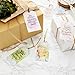 Inspirational Gift Tags with Ribbon, 6 Kraft Watercolor Designs (72 Pieces)