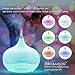Essential Oil Diffuser 300ml Aroma Essential Oil Mist Humidifier and Waterless Auto Shut-Off for Home Office Bedroom Room Yoga Night Light(28White)