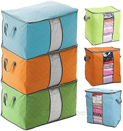 Foldable Clothing Quilt Storage Box Bag Blanket Closet Organizer Case New