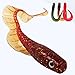 Sougayilang Soft Bait Curl Tail Grubs Fishing Lures Lifelike Worms Bait 3 Colors Pack of 10PCS