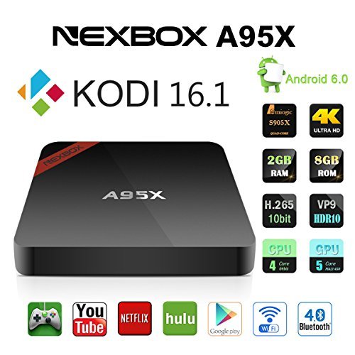 Nexbox a95x pro smart box android 6.0 amlogic s905x qua…