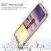 MYRIANN 360TP-RoseGold-01 Dual Layer Textured Ultra Slim Shock Absorbent PC, 360 Full-Body Drop Resistant Protection with Tempered Glass Screen Protector for iPhone X - Rose Gold