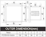 CubeTECH CTQF100t Smart 4 inch Bathroom Extractor Fan with Timer Overrun view 7