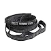 RALLT Premium Heavy-Duty Hammock Tree Straps with Carabiners - Extra Strength System with 20ft of 2000+ lb Non-Stretch Polyester Straps & Wire Gate Carabiners - Outdoor Camping Gear (Black, 2 Pack)