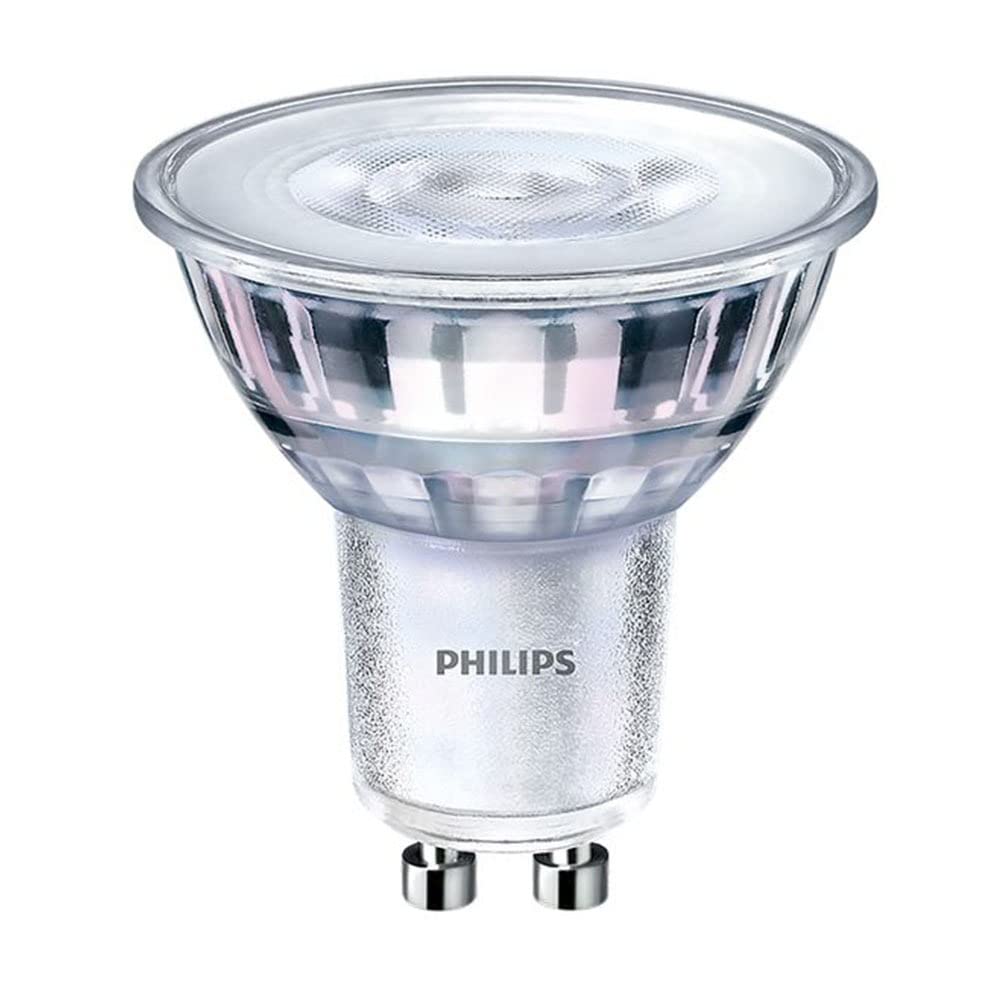 Philips CorePro LED GU10 Spotlight 4W (50W Halogen Replacement), Dimmable LED Bulb, Cool White Light, 80 CRI, 36° Beam Angle, Energy Efficient Downlight Lamp, Long Life, UK GU10 Fitting