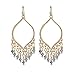 Girl Era Hot Fashion Multi-Stone Earrings Tassels Hoop Earrings