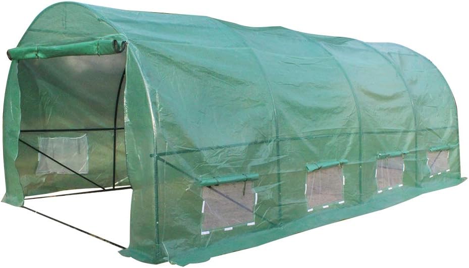 onEveryBaby Portable Greenhouse Large Gardening Plant Hot House Portable Walking in Tunnel Tent, Heavy Duty Gardening Dome Greenhouse Tent (20′x10′x7′)