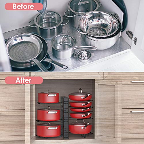 5 Organizer+Cabinet+Adjustable+Methods+Anti+slip