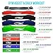 Victorem Pull Up Assistance Bands - Set of 5 - Power Resistance Bands for Stretching, Strengthening, Therapy, Upper and Lower Body Exercises - with 5 Mini Loop Bands - Dark Color Set