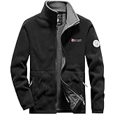 Men's Double-Layer Fleece Hooded Jacket, Heavy Thick Winter Shaker Fleece Double-Sided Fleece Jacket
