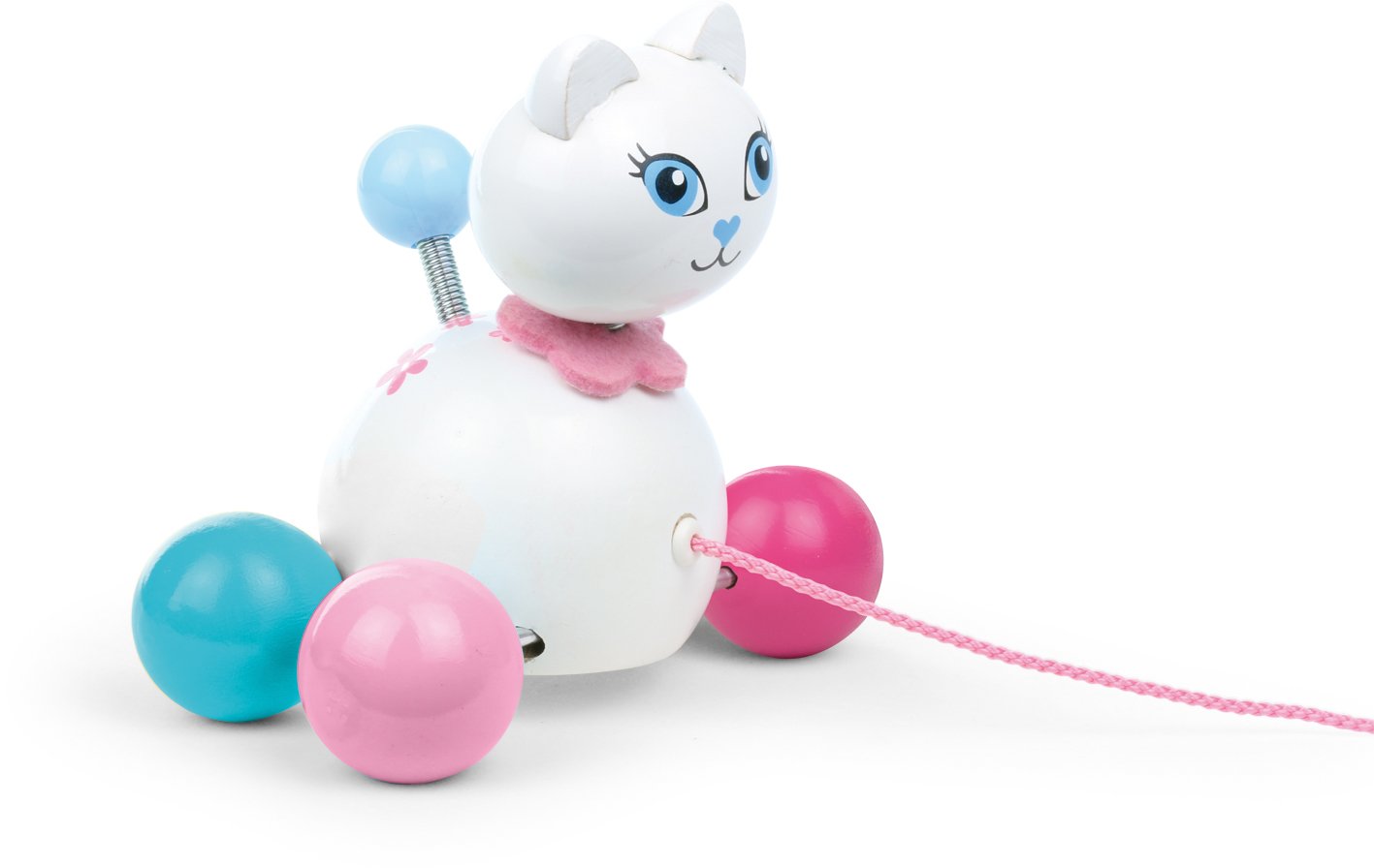 Vilac 12.5 x 7 x 13 cm Cathy The Cat Pull Along Toy