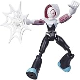 Marvel Spider-Man Bend and Flex Ghost-Spider Action Figure Toy, 6-Inch Flexible Figure, Includes Web Accessory, for Kids Ages 4 and Up