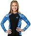 Aqua Design Women's Long Sleeve Big Wave UPF 50+ Sun Protection Rash Guard Shirt