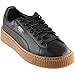 PUMA Women's Basket Platform Core Sneaker, Puma Black-Puma Black,7 M US