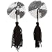 Ayliss Sequin Lingerie Tassel Breast Bra Stickers Nipple Covers-Silver