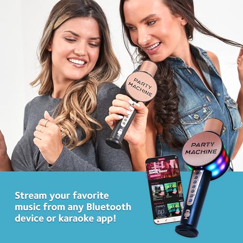 Singing Machine Wireless Karaoke Microphone for Kids & Adults, Party