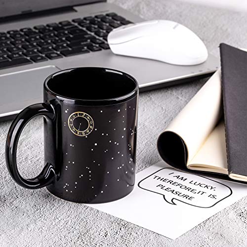 Constellation Mug 12 OZ Color Changing Mug Ceramic Magic Heat Changing Coffee Mug Novelty Christmas Gifts - Aquarius