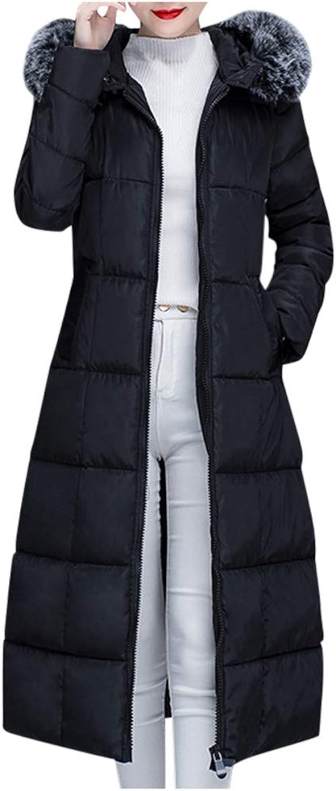 long slim puffer coat