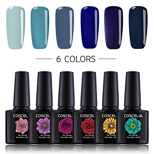 Coscelia 6 Color UV LED Gel Nail Polish Soak Off Gel Varnish Nail Art Starter Kit Coscelia 6 Color UV LED Gel Nail Polish Soak Off Gel Varnish Nail Art Starter Kit