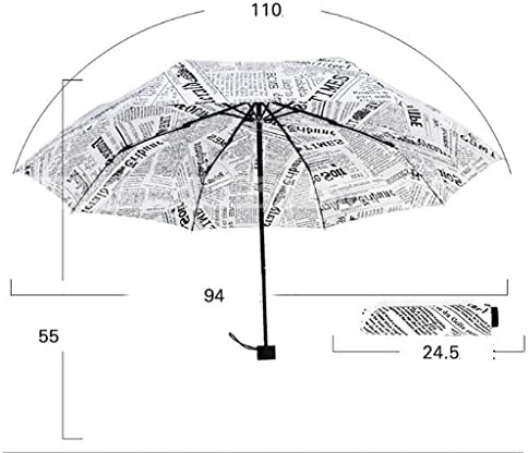Creative newspaper boom/ dual-use umbrellas for rainy and sunny/ 30 percent manual umbrellas-A