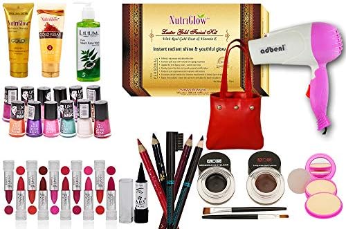 adbeniTraditional Beauty Combo Makeup Set with Hair Dryer and Face Pack