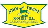 Vintage Style Oval John Deere Seed Hopper Decal