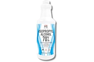 Moro Chemicals Isopropyl Alcohol 70% USP – 1L Bottle (32 fl oz) – Antiseptic Cleanser | Antibacterial Rubbing Alcohol – Made 
