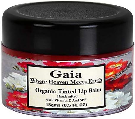 Gaia Aromatherapy Organic Tinted Lip Balm For Women & Men (15g)