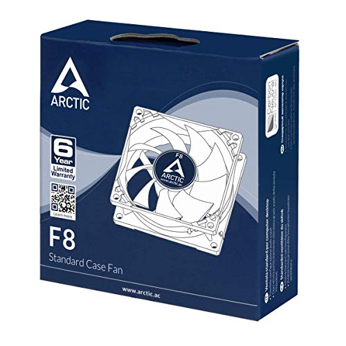 ARCTIC-F8--80-mm-Ventilador-de-Caja-para-CPU-Motor-Muy-Silencioso-Computadora-2000-RPM--GrisBlanco