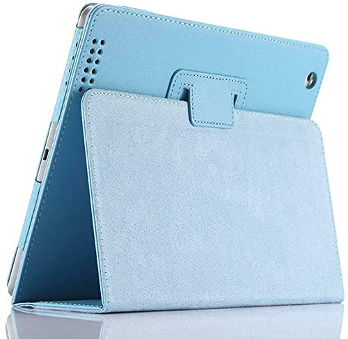 Leather flip case folio cover for apple iPad Air 9.7" 1st Generation Model A1474,A1475 (Aqua)