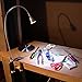 Flexit Bright bbq grill light and task light - flexible gooseneck - 12 LED - magnetic base for barbecue - strong screw clamp for table or work bench - battery operated - aluminum - heat resistant