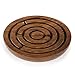Rusticity® Wooden Circular Labyrinth Maze Puzzle Board Game w/ 3 Metal Balls/Traditional Sheesham Challenging Education Game, Brain Teaser for Kids, Adults, Teens, Boy & Girl, 5 x 5 in