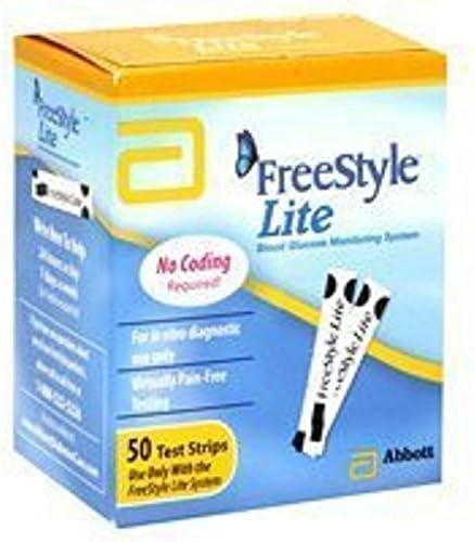 Abbott 70819 Blood Glucose Test Strips, 50 Per Box