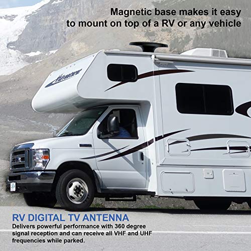 Luxtronic LongRang UFO Digital Base HDTV Antenna for RV