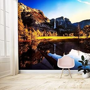 Wall Murals for Bedroom Waterfall Large Removable Wallpaper Peel and Stick Wall Stickers - 66x96 inches