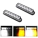 Favson 6 LED Strobe Lights for Trucks Cars Van with Super Bright White&Yellow Emergency Flasher(4 pcs) (2pcs)
