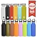 KINGSO Flask Double Wall Vacuum Insulated Stainless Steel Sports Water Bottle 20 oz Leak & Sweat Proof Standard Mouth with BPA Free Screw Cap for Hot or Cold Beverages Mint 1pcs