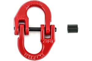 Gift2u Heavy Duty Hammerlock Coupling Link G80 Alloy Steel Connecting Link 5/16" Grade Working Load Limit 4400 lbs,for 8mm Chain,Pack 1