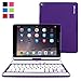 Snugg Ultra Slim Rotatable Keyboard Case with Bluetooth Connectivity for iPad Air 2, Purple