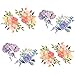 Runtoo Pink Peony Wall Decals Hydrangea Flower Wall Stickers Home Decoration Bedroom Living Room Wall Art Decor [8 Flowers]