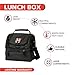 Insulated Lunch Box - Thermal Food Container For Men & Women - Spacious With Optimum Storage - Keeps Food In Their Original Temperature Longer - Sleek Black Color