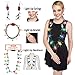Prextex Christmas LED Light-Up Set Flashing Necklace, Bracelet, and Earrings Adorable Christmas Stocking Stuffers Accessories Set