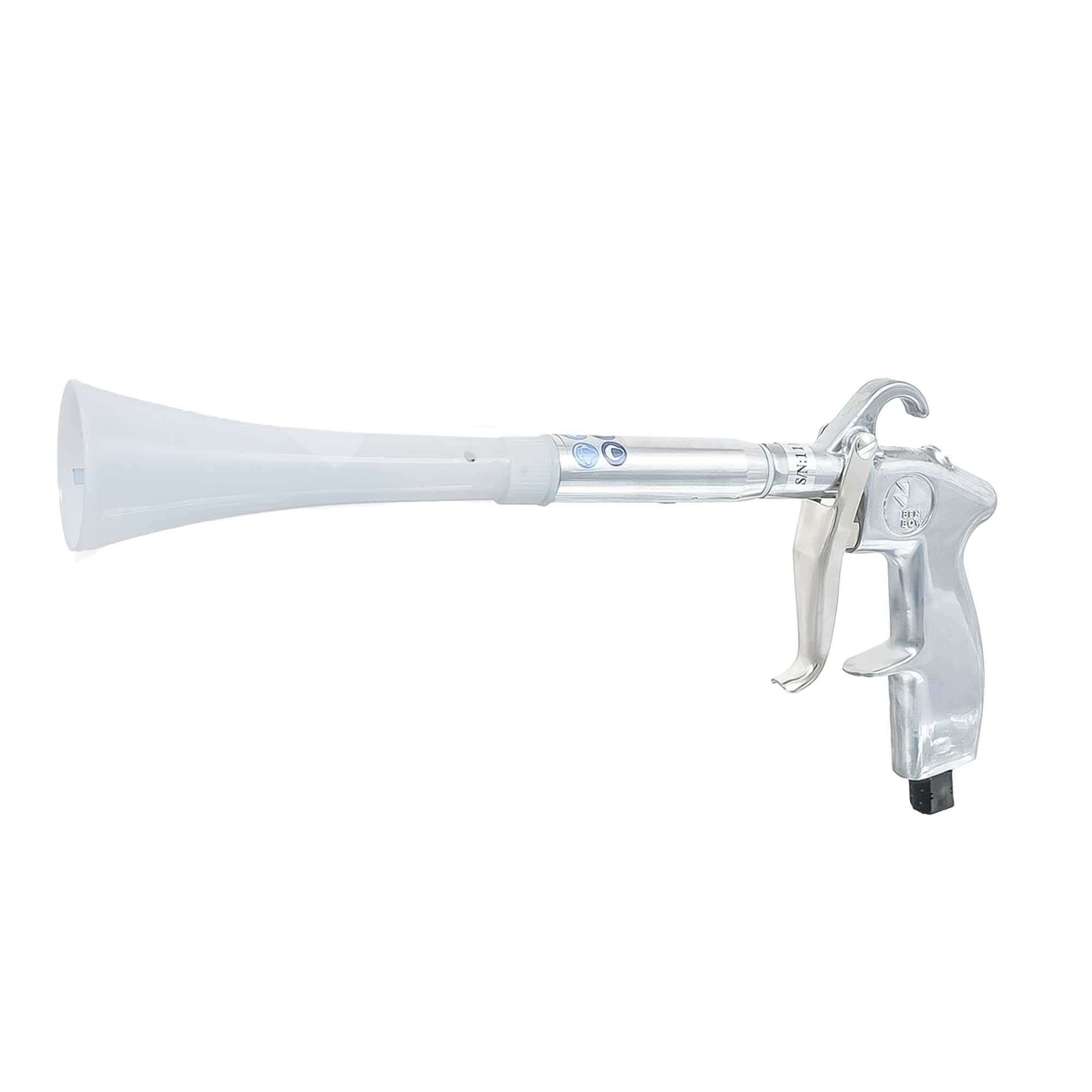 BenBow Blue Storm PRO Compressed Air Blow Gun for drying – blow gun for blowing away moisture, dirt, and debris – touchless cleaning with whirlwind effect – without container