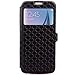 SailsON Electronics Samsung Galaxy S6 Case Leather Wallet PU Case Flip Cover Built-in Card Slots View Window Stand Holder Function Phone Protective For Samsung Galaxy S VI, Black