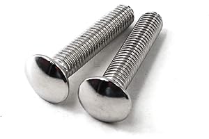 FLOMORE M8x25 Carriage Bolts 304 Stainless Steel Square Bolts (Pack of 20)