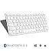 Accevo Wireless Bluetooth Keyboard, Universal Wireless Keyboard for iPad Air 2/Air, iPad Pro, iPad mini 4/3/2/1, Galaxy Tabs and Other Mobile Devices(White)